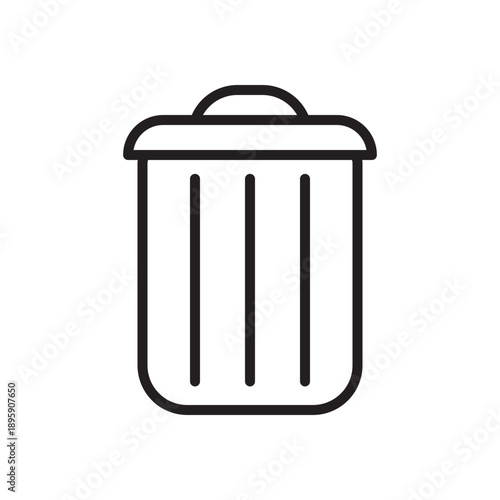 trash can icon. recycle bin icon. 