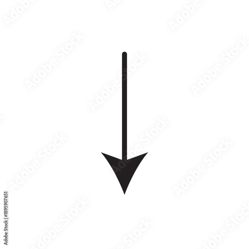 vector illustration of arrow icon. arrow line icon. line icon simple. 