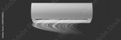 Air conditioner vector background ad. system air conditioner. Cool and cold climate control system. Realistic conditioning with remote controller