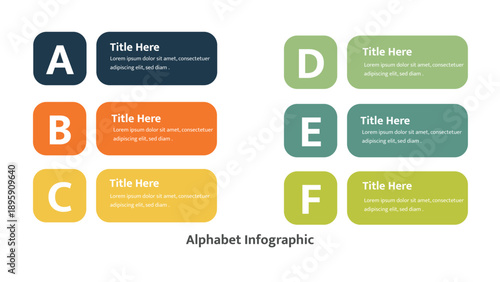 Multi option infographic process steps choices data presentation