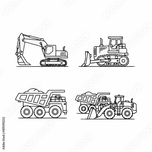 Heavy Construction Machinery Vehicles Equipment.