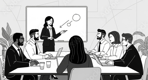 business people meeting in office