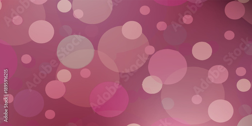 Abstract Pink Bokeh Circles Background.