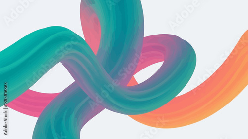 Colorful flowing abstract waves create a vibrant and modern background design.