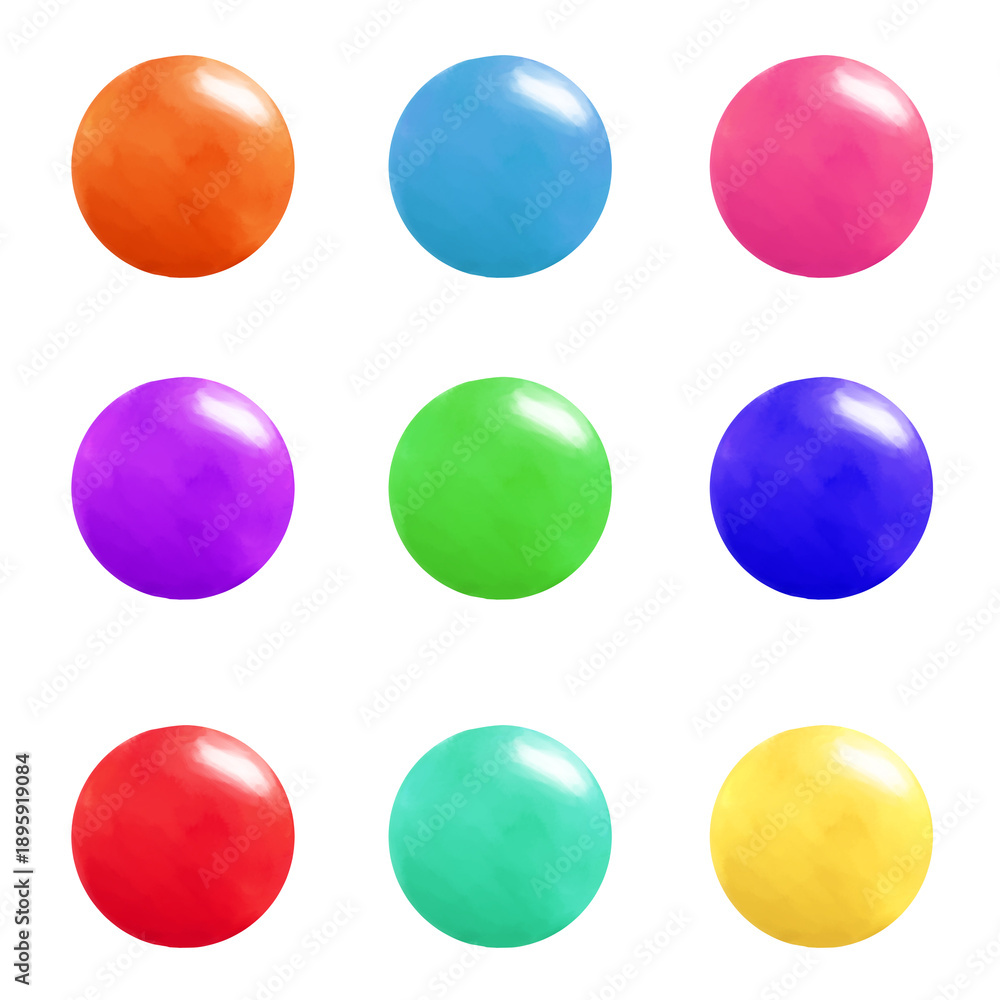 Fototapeta premium 色とりどりの球体