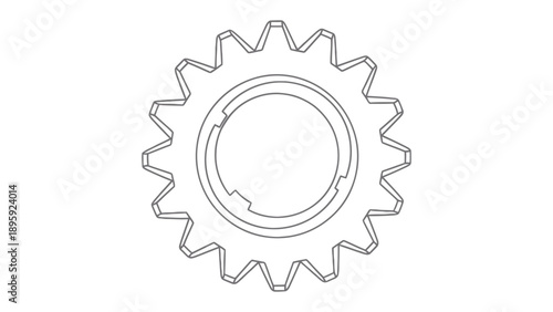 Gear Mechanism: An intricately designed gear, a symbol of precision and industry, stands as a testament to mechanical engineering and the power of interconnected components.