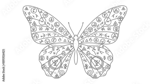 Detailed Butterfly: The butterfly exhibits intricate details and symmetrical patterns, the image highlights the beauty and elegance of the butterfly. 