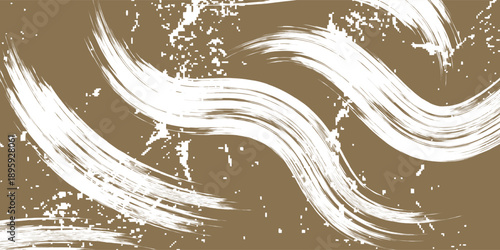 Abstract beige paint texture with sweeping brush strokes and artistic movement, perfect for backgrounds, posters, branding, and modern digital artwork.