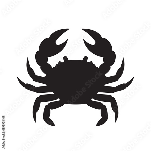icon crab isolated on white background