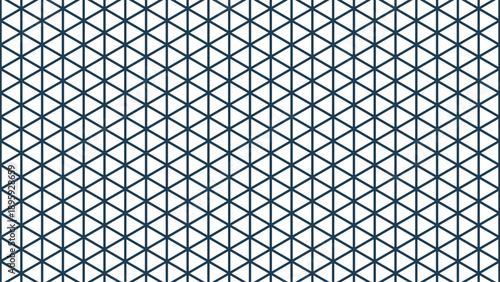 Geometric Pattern of Intersecting Lines Forming a Tiled Grid of Triangles with a White Background