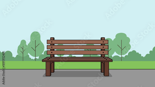 Exploring the psychology of urban tranquility A solitary park bench invites contemplation and offers a conceptual escape from daily stresses, promoting mental well-being in an accessible public space