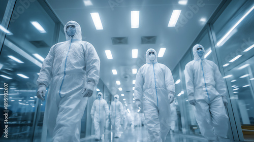 Wallpaper Mural Medical laboratory testing for Nipah virus, scientists working in biosafety laboratory, virus detection experiment concept. Torontodigital.ca