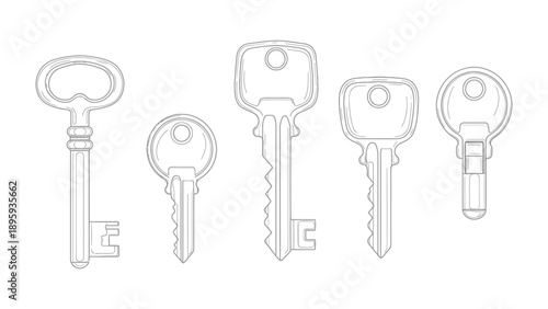 Keys of opportunity: A graphic showing an arrangement of old and new keys, representing security and opportunities