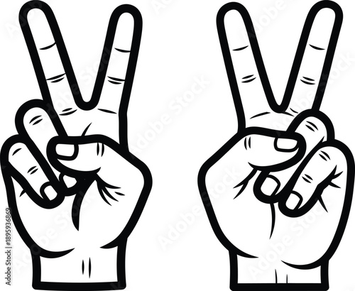 Symbol of peace and unity represented by two hands