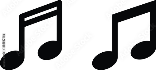 Simplified musical notes representing harmony