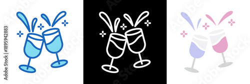 Wine Toast triplestyle icon