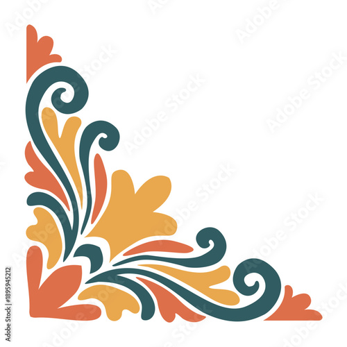 Elegant Baroque Corner Ornament