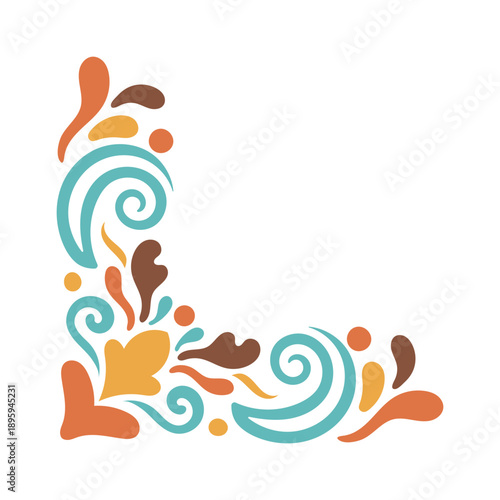 Decorative Swirl Corner Ornament