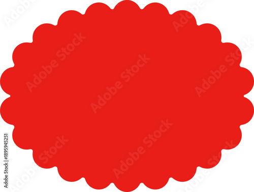 Fluffy cloud frame label set. Cloud shaped and jagged frame silhouette oval and circle frames with scalloped edges. Vector illustration