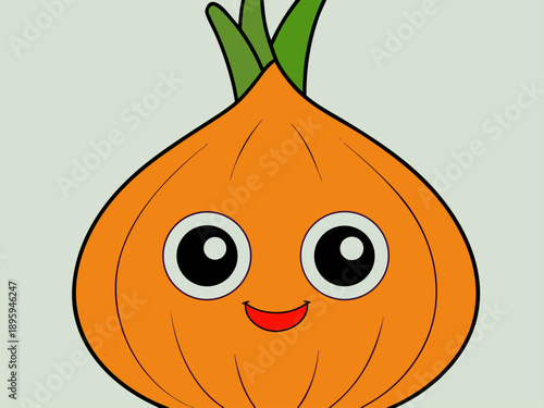 Onion Illustration Icon