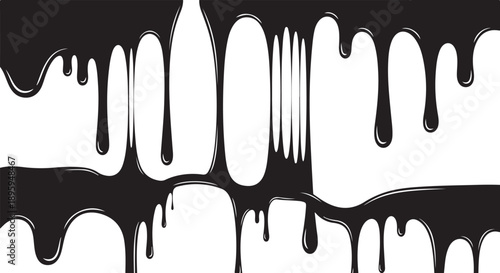 Black and white abstract dripping paint background texture design