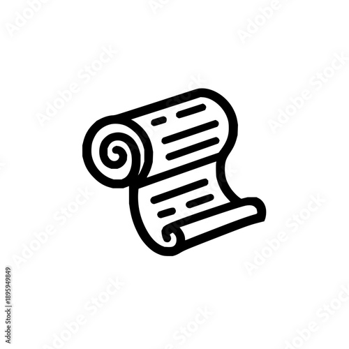 Rolled Scroll Document Icon