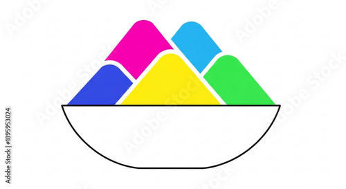 Colorful candy or candy pieces in a white bowl sweet treats sugar confections