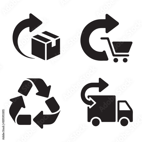 Product return replacement silhouette for damaged item handling