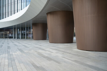 Outdoor space of modern architecture