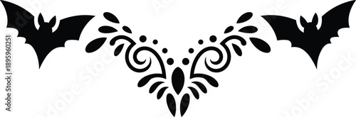 Woman silhouette with butterflies, black vector illustration, colorful flying insects, nature and freedom concept, whimsical transformation design for emotional and creative art