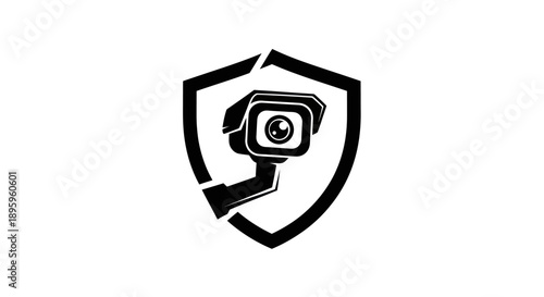 Surveillance Camera Shield Icon