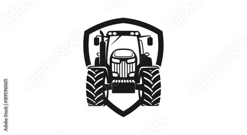 Tractor Emblem Vector