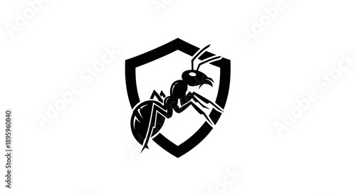 Ant on Shield Logo
