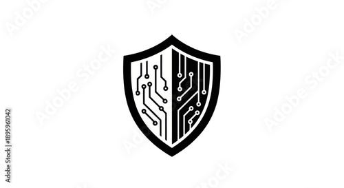 Shield with Circuit Board Pattern