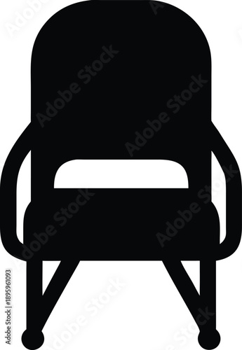 Stylized black silhouette of a cactus with a flowering bud