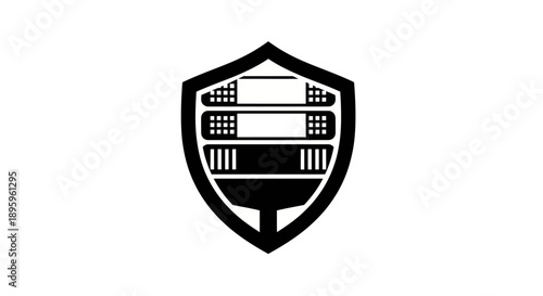 Server rack shield logo