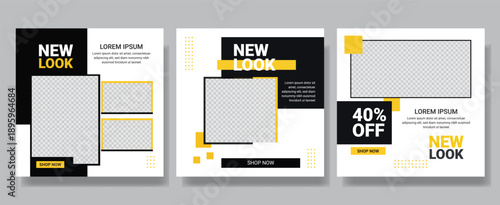 Fashion new look social media poster design