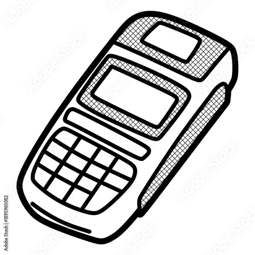 edc machine with simple vector button, customizable lines