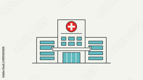 Hospital Building Medical Facility Architecture.