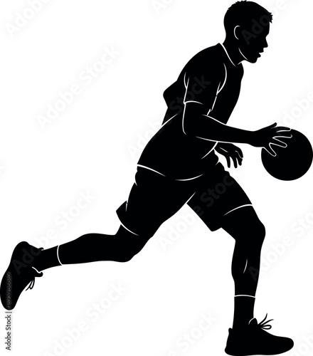 vector silhouette of a man