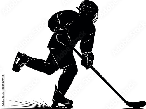 hockey player silhouette