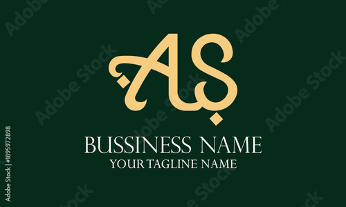AS A as initial logo | initial based abstract modern minimal creative logo, vector template image. luxury logotype logo, real estate homie logo. typography logo. initials logo