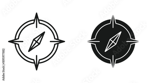 Compass logo design template