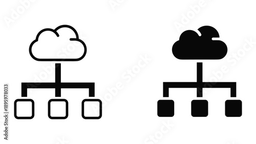 Cloud computing network diagram