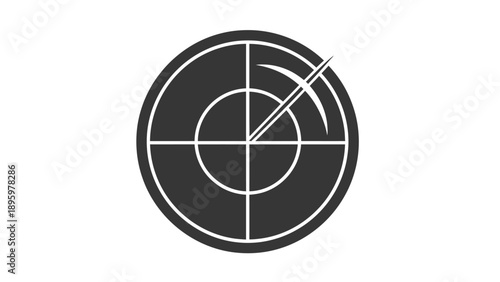 Bullseye Target with Arrow Center.