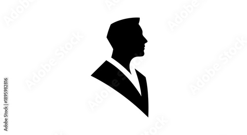 Man Silhouette Profile Business Suit
