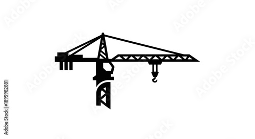 Construction Crane Silhouette