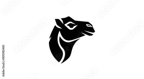 Camel Head Silhouette Logo
