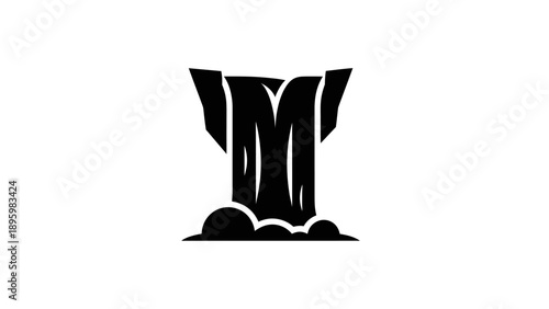 Stylized Waterfall Icon