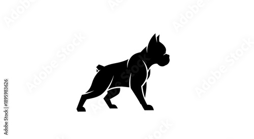 Boxer Dog Silhouette